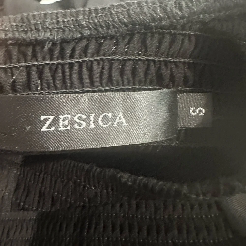 ZESICA Black White Midi Dress with pockets PRELOVED -SMALL - Picture 6 of 7